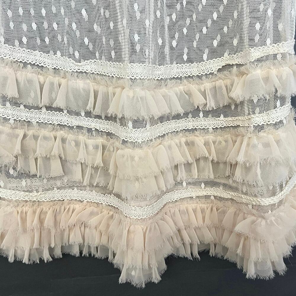 Rye Tanks Camisoles Women’s Sz M Tops Ivory Lace Coquette Feminine Sheer (1-NWT) - Picture 3 of 14